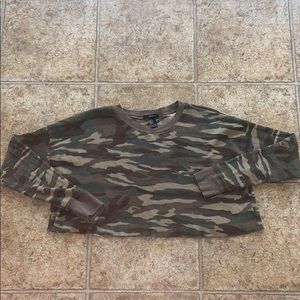 Forver 21 Camo Crop Top